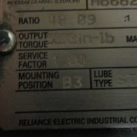 Dodge Quantis HB682CN140TC Gear Reducer 48.09:1 1750RPM 3.04HP 21/8" Shaft Dia