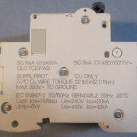 Schneider Electric 24520 Circuit Breaker 480Y/240VAC D 6A C60