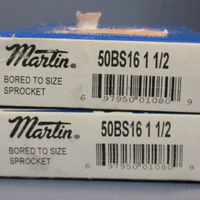 Lot of (2) Martin Sprocket, 16 Teeth 50BS16 11/2