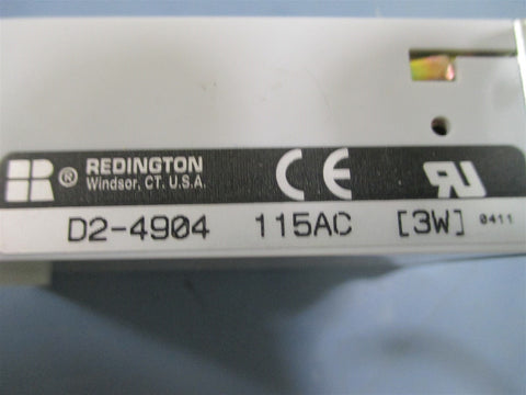 Redington D24904 115AC Push Button Reset 4 Digit Counter  Used