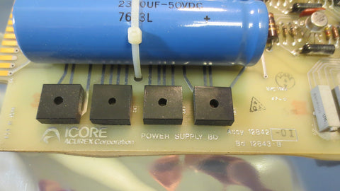 Icore Acurex Corporation Power Supply Board ASSY 1284201 Bd 12843B