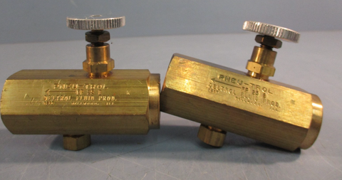 Lot of (2) Deltrol Fluid Products FP 25 B Flow Control Valve