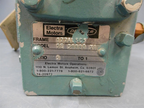 Dresser 177ALSC5 5:1 Gear Speed Reducer 5E38880XI 3/4" Shaft