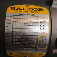 Baldor JM3115 Ac Motor 1hp 56j 3ph 3450rpm 460v-ac 208-230v-ac Class B