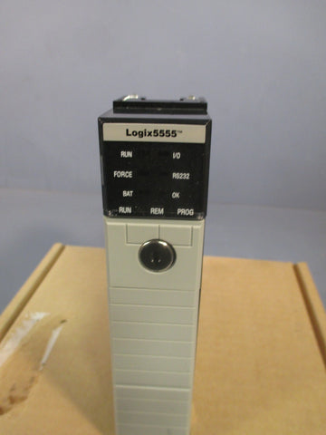 ALLEN BRADLEY CONTROLOGIX PROCESSOR CPU W/ KEY LOGIX 5555 SER. A 1756L55