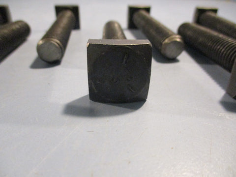 Square Head Screws 3x4" head, 3 1/4" Long   1/2" Dia Lot of 12 NOS