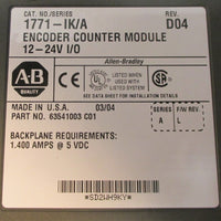 Allen Bradley 1771IK Series A Encoder Counter Module Rev D04 Used