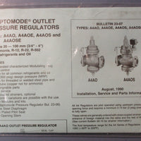 Parker A4AOS Pilot Operated Refrigerant Pressure Regulator 400 PSIG Max