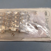 Lot 17 GBC HeatSeal 5 Mil 25 Pack (425) Badge Sized Laminated Pouch w/ Clips