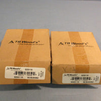 Lot of (2) TB Woods SDS118, SDSX1 11/8”, SG Bushing Keyed Bore