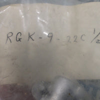 Lot of 2 ITT Cannon RGK-9-22C 1/2 Male 9 Pin Connector NOS