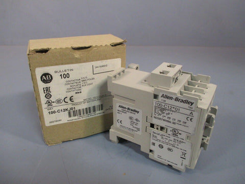 Allen-Bradley Contactor 12A 5.5KW 24V 50/60HZ 1 Nc Series A 100-C12KJ01