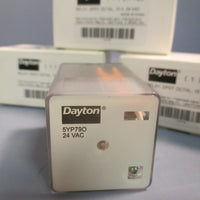LOT OF (3) DAYTON RELAY DPDT OCTAL 10 A, 24 VAC #5YP790