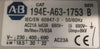 Allen Bradley 194E-A63-1753 Ser B Disconnect Switch 194E-A63-PE 690VAC 50/60Hz