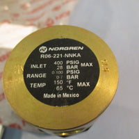 NORGREN Brass Pressure Reducing Valve R06221NNKA 400 PSIG MAX 28 BAR