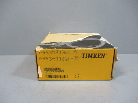 Timken 2MM911WIDUM Super Precision Bearing d3 D4 7013CCRDUMP4S Set of Two