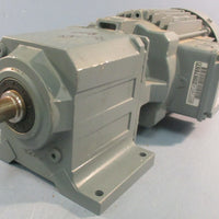 Bauer BG1011/D09LA4WTF Gearmotor 20676571 1.1kW 460V 20mm Shaft Dia