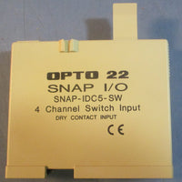 Opto 22 I/O Module SNAPIDC5SW 4 Chan. Switch Input Dry Contact Input Lot of 2