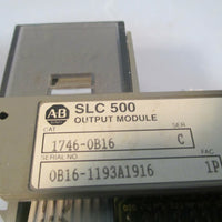 AllenBradley SLC 500 Output Module Ser C 1746OB16