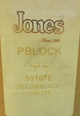 Jones EXP 115 2Bolt Expansion Pillow Block Bearing 101075 115/16" Bore 115B