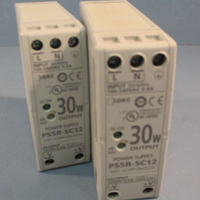 LOT OF 2 IDEC PS5R-SC12 POWER SUPPLY MODULE 100-240VAC .9A 30W
