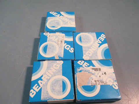 SINGLE ROW BALL BEARING STAINLESS STEEL LOT OF FIVE SR82RS