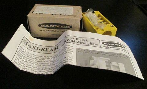 Banner Engineering MaxiBeam Wiring Base RWB4 25546