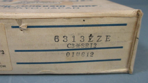 Nachi Bearing 6313ZZE 65 x 140 x 33mm Shielded Ball Bearing NIB
