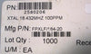 Fox Elec Plastic Encased SMD Crystal, 18.432MHz, 100ppm, reel of 483 FPXLF184-20