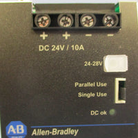 Allen Bradley 1606XLE240E3 Ser A Power Supply 3PH 24VDC 10A 240W 480VAC