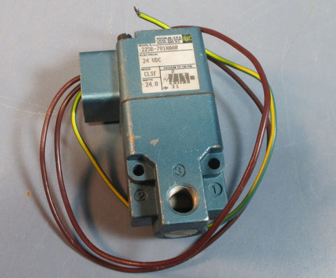 MAC 225B781NAAR Solenoid Valve 24 VDC 3 Wire Connection NWOB