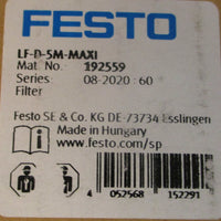 Festo LFD5MMAXI Filter Unit 192559 240 PSI 16 BAR Max LFD5MMAXI