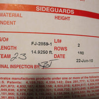 Intralox Series 1600 Open Hinge Flat Top Conveyor Belt White 42" W x 14.9250' L