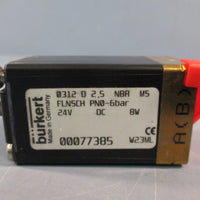 Burkert 00077385 Solenoid Valve 2.5 NBR MS FLNSCH 24V PN0-6 BAR 8W