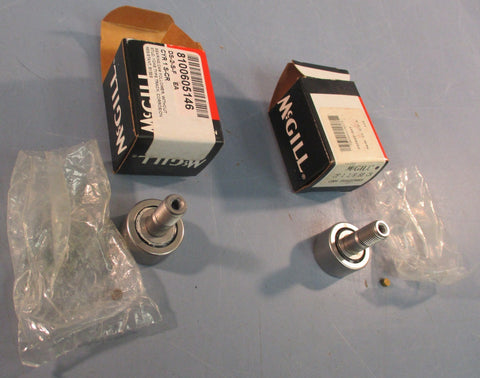 McGill CF11/8SBCR Cam Follower Bearing With Stud 11/8" Width Lot of 2