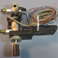 Mounted Festo DSNU2525PPV A Pneumatic Cylinder w/ Two 159425 Cables