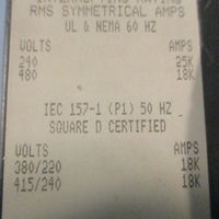 Square D FAL34060 ThermalMagnetic Circuit Breaker 60 Amp 480VAC 250VDC Series 2