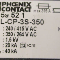 Phoenix Contact VALCP3S350 Surge Protection Device 2859521 315A Max