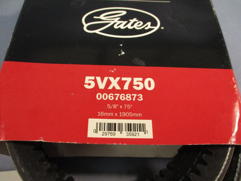 Gates 5VX750 Industrial VXWedge Accessory Drive Belt  5/8" X 75" 00676873