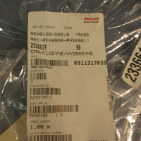 Rexroth Bosch RKH0100/000.0 1.0m Servo Cable Drive to Drive R911317033