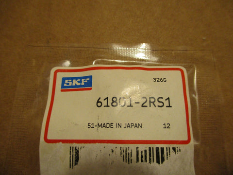 SKF Single Row Ball Bearing 618012RS1 NEW LOT OF TWO