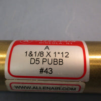 ALLENAIR A 1&1/8 x 1 3/8 D5 PUBB #48 Air Cylinder  1-1/8" Bore 1-3/8" Stroke