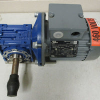 VEM Motor KPER 71 G 4 w/ Motovario NMRV 040 Gearbox 3PH 0.37kW