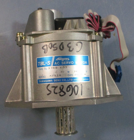 Tamagawa TBLS 3789 E53 AC Servo Motor 87W 243V 3789E53
