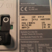 Cutler Hammer HMCP015E0CA02 15A Motor Circuit Protector Breaker w/ Aux