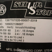 Nidec BMU1P2DFCR Brake Motor 3PH 1HP 5/8" Shaft Dia Shur Stop 105632106007 Brake