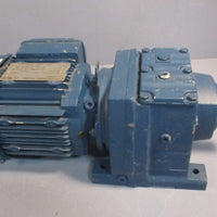 Sew Eurodrive R37DRS71S4/DH Gear Motor 0.5 HP 39.17:1 Ratio 43 RPM Out 716 InLb