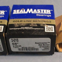 Sealmaster 2-010 Ball Bearing Insert 5/8" Bore 700007 (Lot of 3)