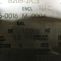 Nidec X3P2BCR Hazardous Duty Motor FN53 1765RPM 3HP 1-1/8" Shaft Dia