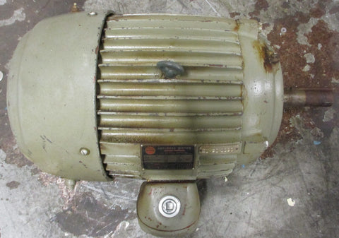 US Motors Enclosed Motor Asbestos Protected Motor 3 PH 10HP 284J 1-5/8" Shaft Di